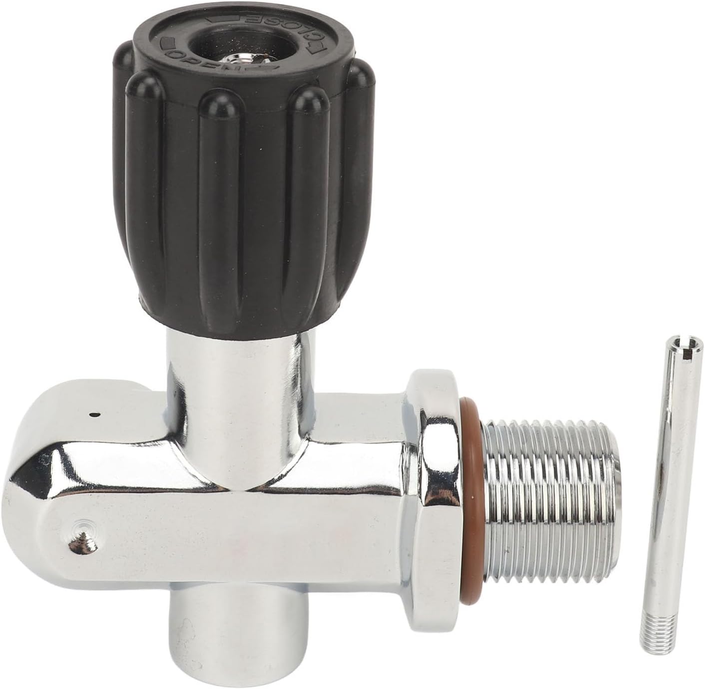Scuba Diving Cylinder Valve G3/4 Chrome Plated Brass DIN YOKE Dual Use High Pressure Cylinder Valve for Fire Fighting Snorkeling