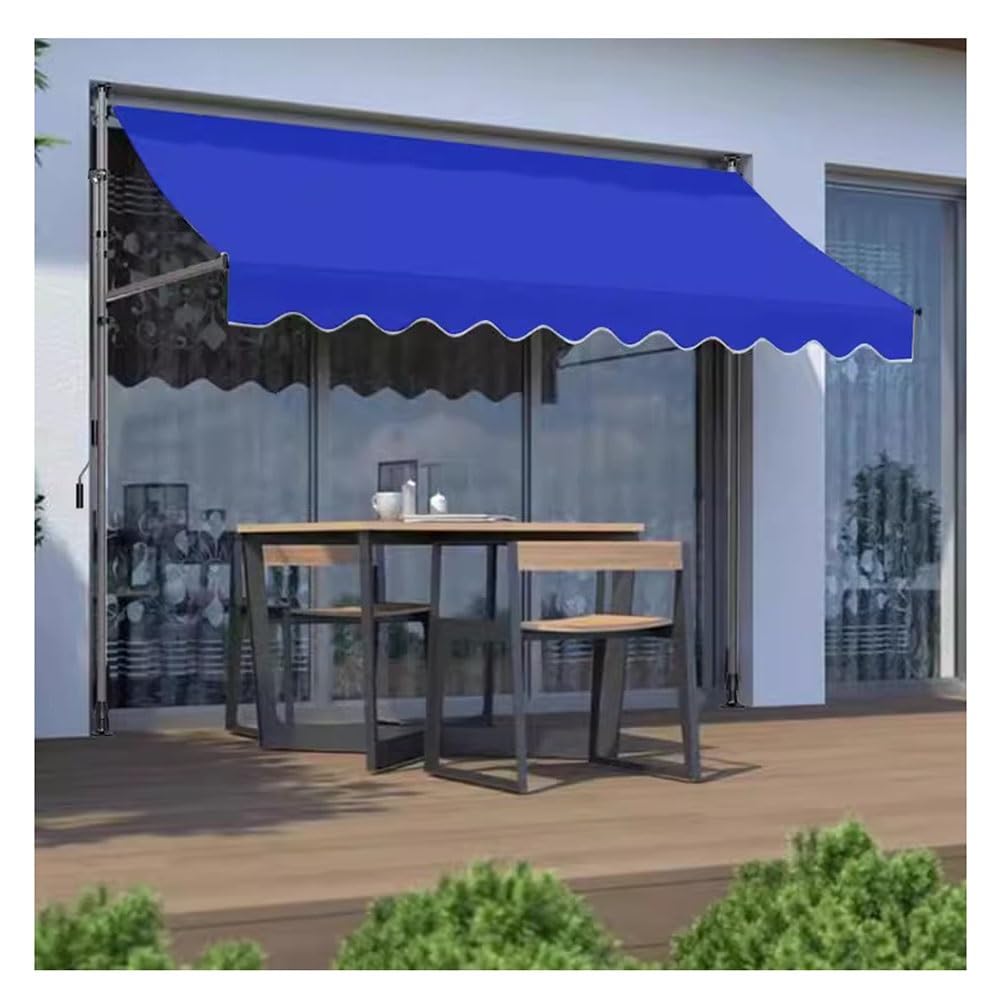 Toldo retráctil para patio de 2,5m ideal para comer en la terraza sin calor