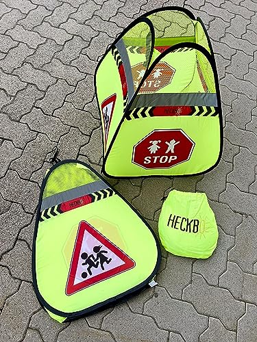 HECKBO 2x Segnale di avvertimento stradale