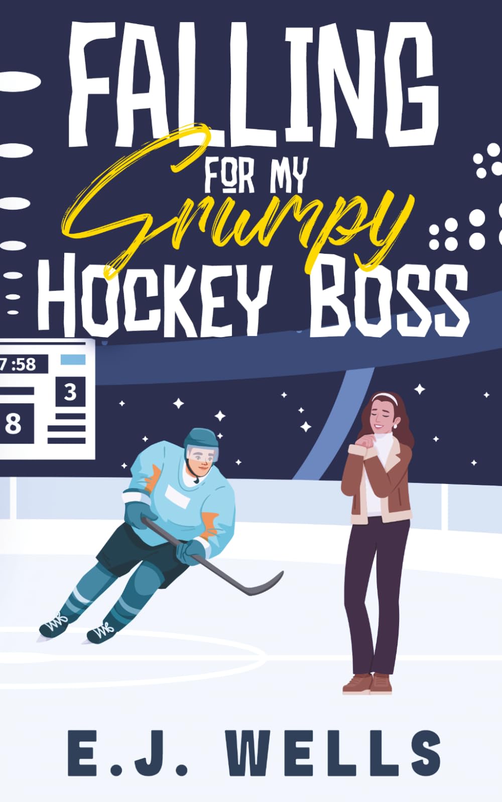 Falling For My Grumpy Hockey Boss: A Sweet Single Dad Romcom