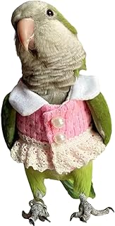Bird Costume Bird Diaper Flight Suit Bird Pink Top Bird Clothes Cosplay Photo Prop for Parrots Lovebird Parakeet Cockatiel Small Animals Apparel (Lovebird)