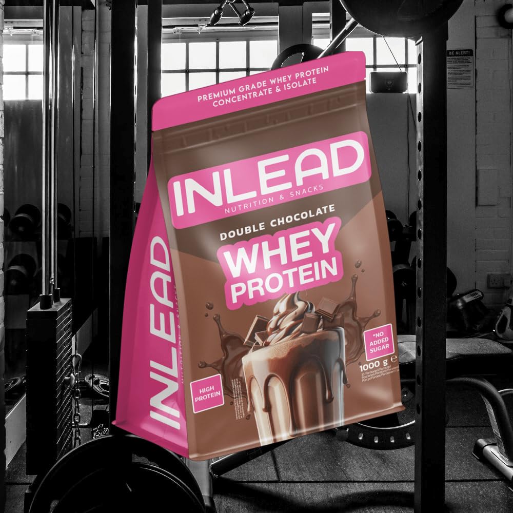 Inlead Whey Protein (1000g) Double Chocolate - Białka - Mieszanka białek serwatkowych