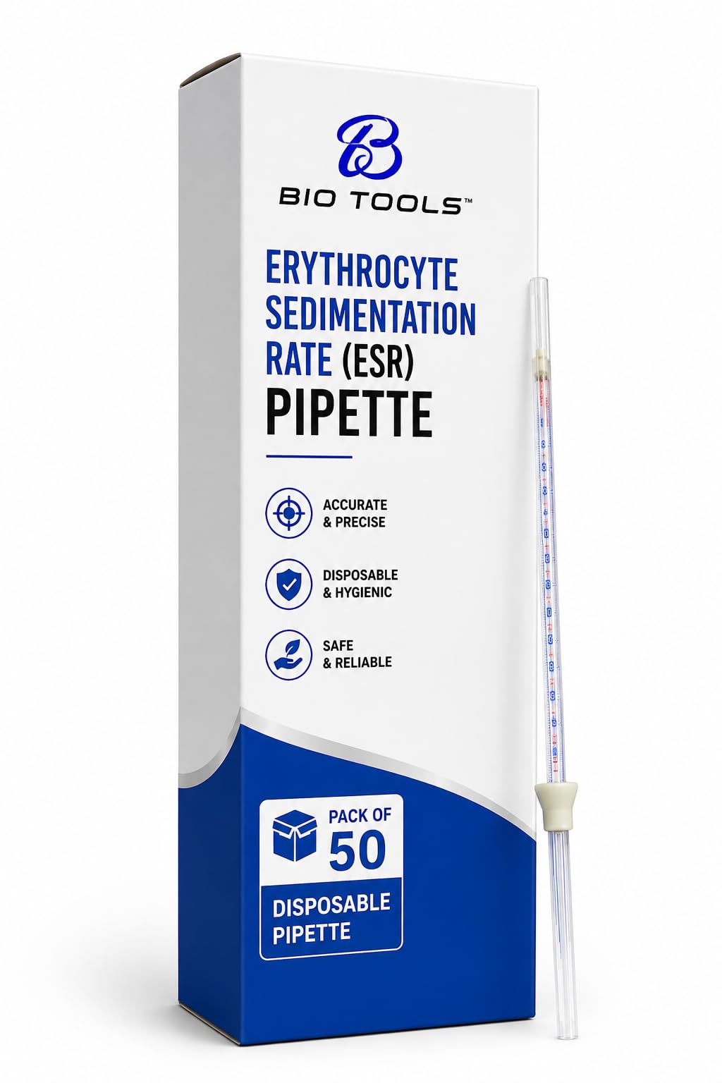 Bio Tools® Disposable ESR Pipette – | For Laboratory Use (Pack of 50)-picture-15