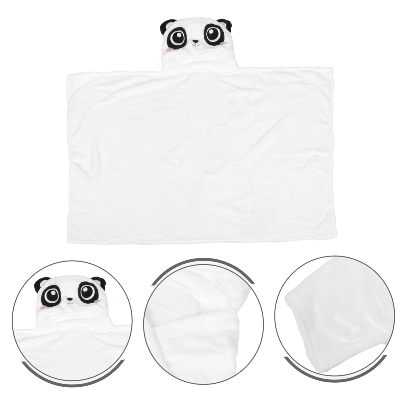 Garneck Toddler Hooded Bathrobe Flannel Material Absorbent Bath Towel for Boys and Girls Cartoon Prints Newborn to Toddler