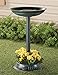 2-in-1 Birdbath with Planter Base, Weather-Resistant Garden Décor, 25” High