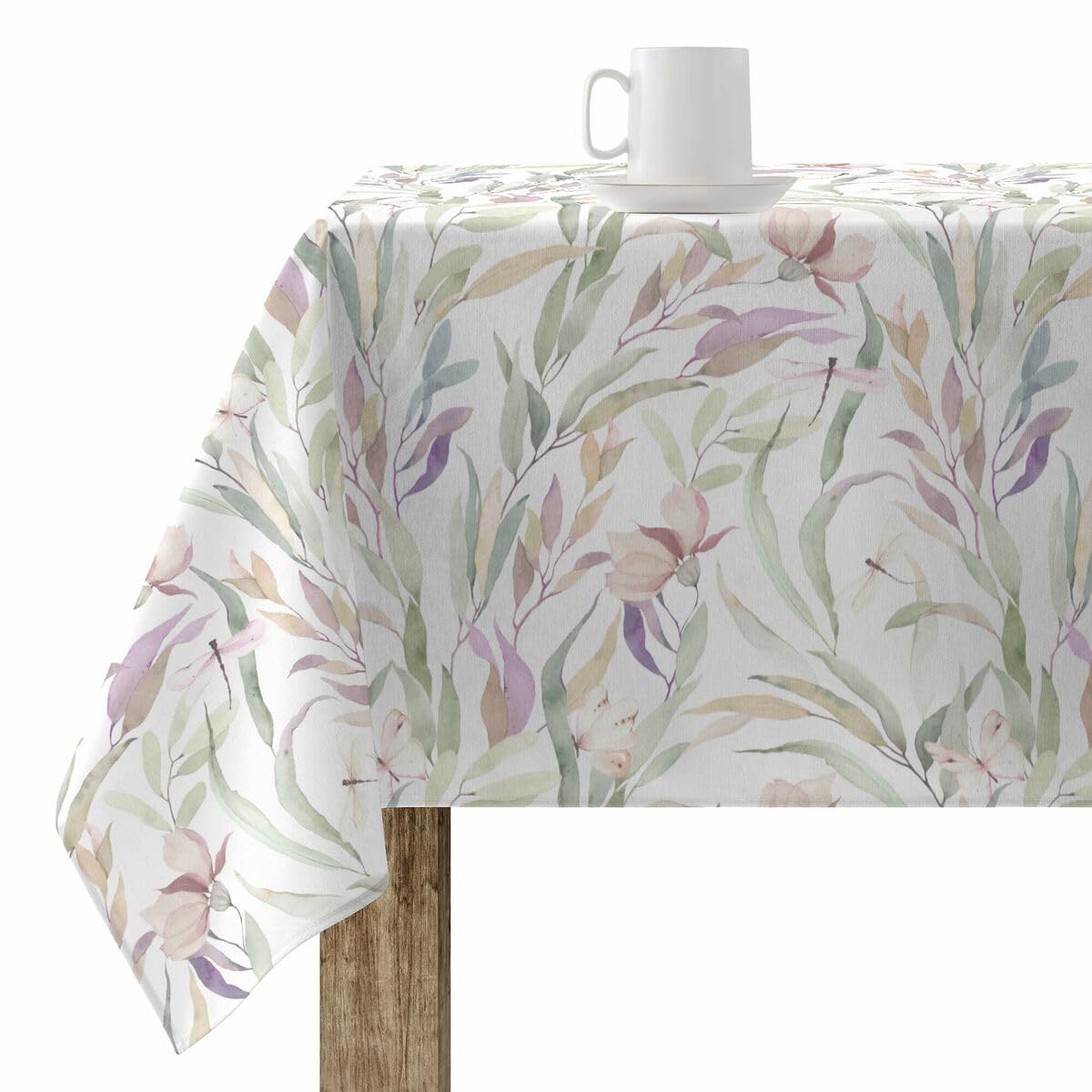 BELUM | Tablecloth 140x140 cm Stain Resistant 100% Cotton resinated Model 0120-248, Tablecloth NO Rubber, Tablecloth Touch Cotton, Waterproof Tablecloth, Stain Resistant Tablecloth Liquid Repellent