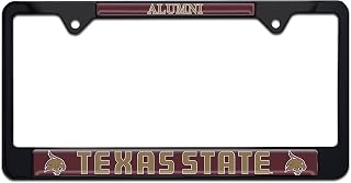 Texas State University Bobcats Metal License Plate Frame (Black Alumni)