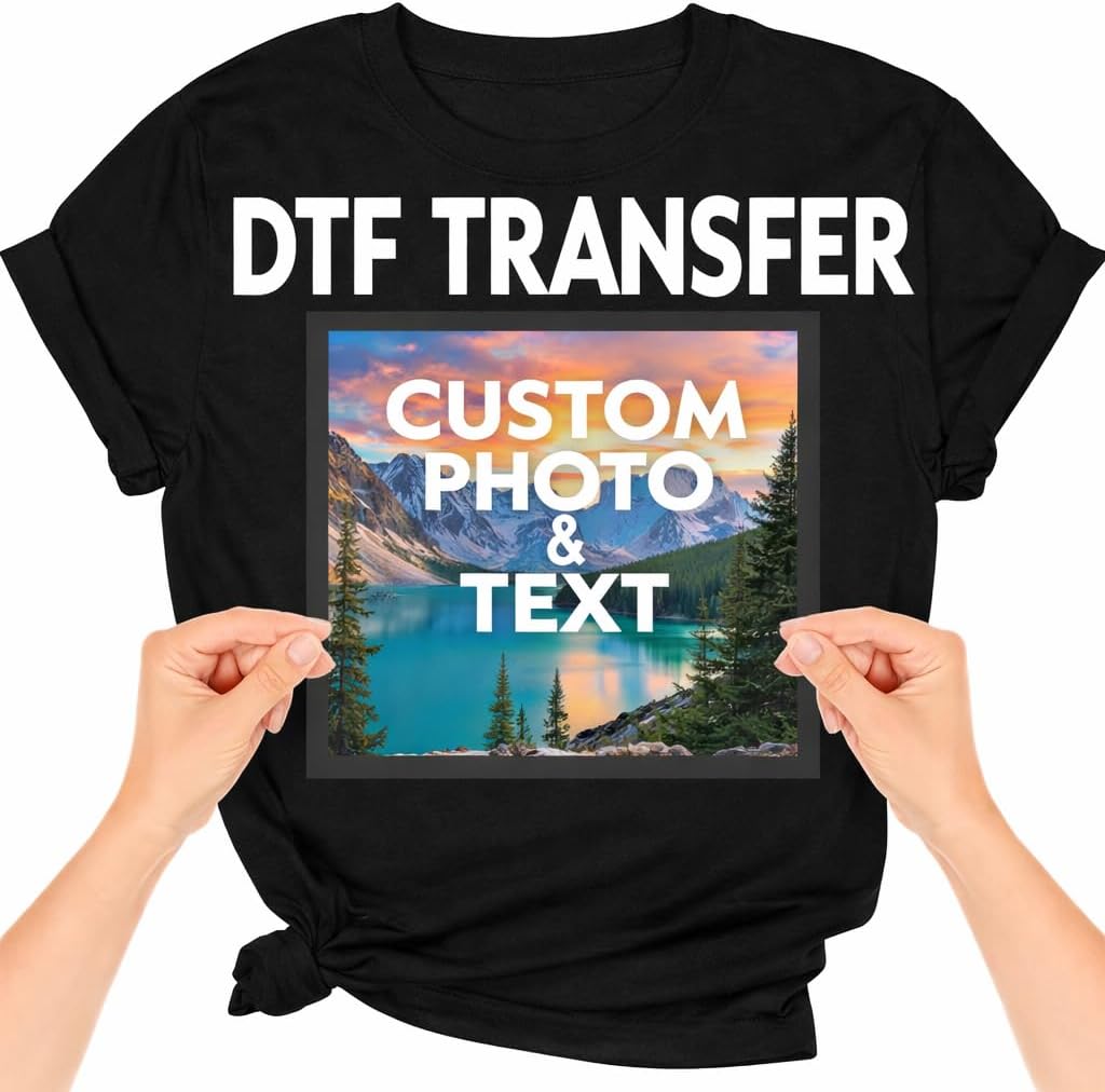 Amazon.com: Custom Size DTF Transfers Ready to Press - Iron On ...