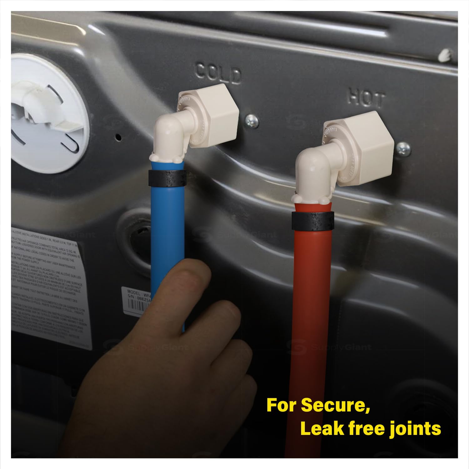 Everflow Supplies PPSL3434 - Gomito in polilega bianca senza piombo con raccordi filettati Pex a femmina, 3/4" x 3/4"