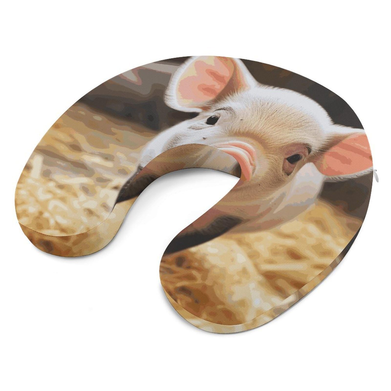 Sonriente (6) almohadas en forma de U, núcleo de almohada de espuma viscoelástica, cojín, proporciona apoyo para el cuello, almohada de viaje, adecuada para aviones, coches, hogares y
