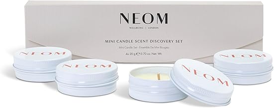 NEOM- Mini Candle Scent Discovery Set | x4 20g Mini Candles | 100% Natural Fragrance