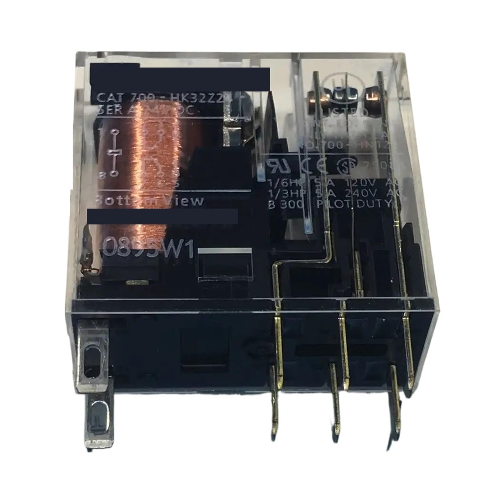 Relé Intermedio 10A con conmutación estable de 8 pines y bobina eficiente 700-HK32Z24