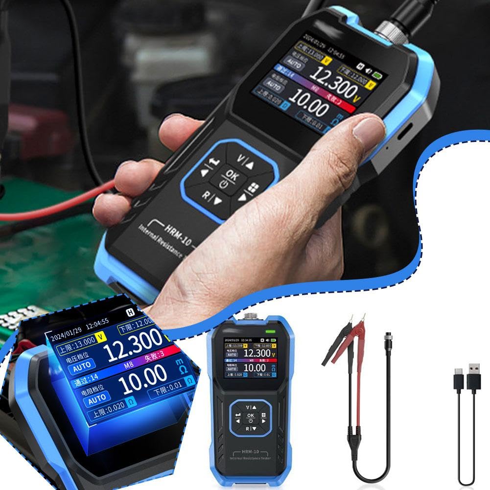 Testeur De Résistance Interne HRM-10 - Écran Couleur, 1000 MAh, Pour Batteries Et Circuits - 10