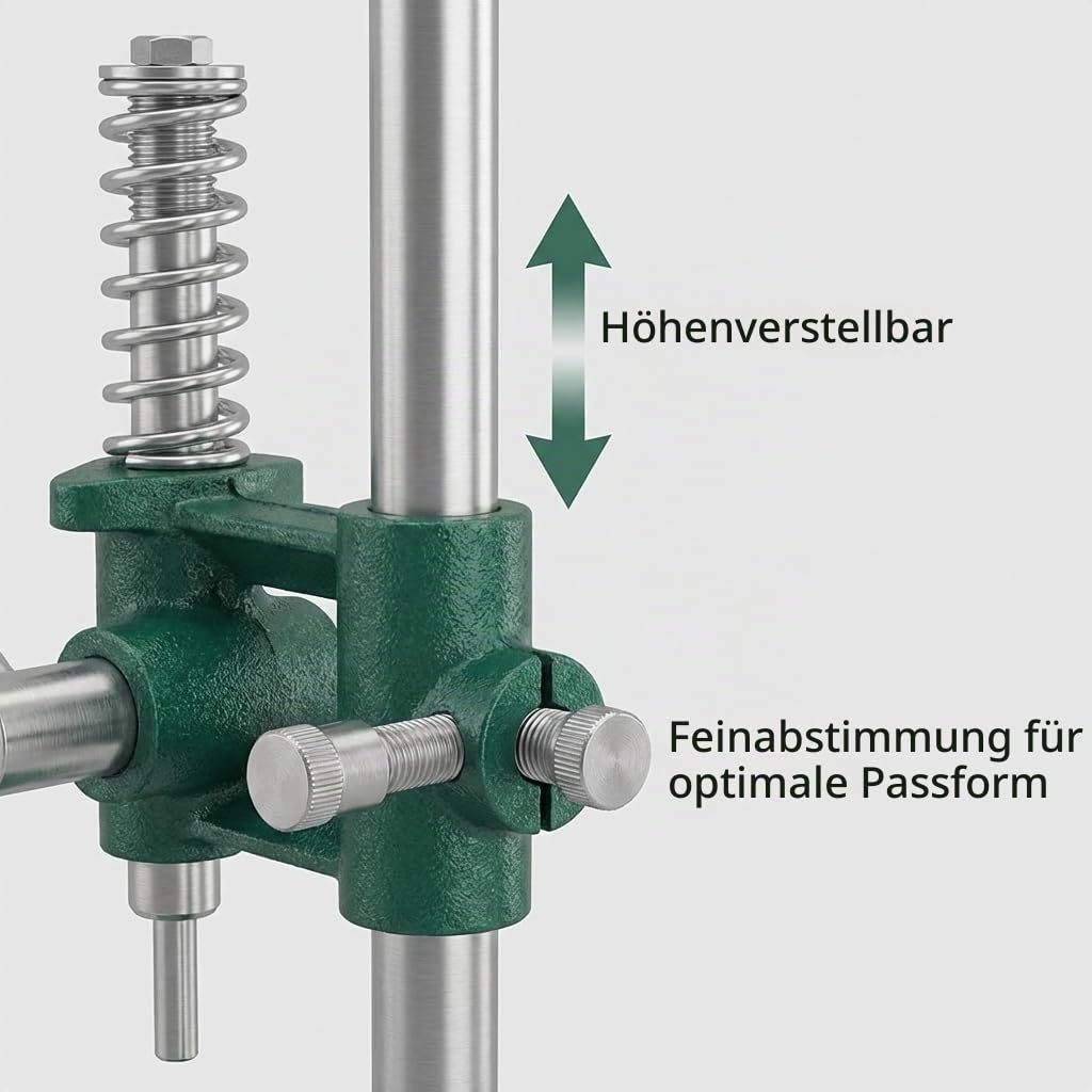 QWORK Knopfmacher-Set mit 3 Größen und 300 Knöpfen, 11/16 Zoll, 1-3/16 Zoll (18, 25, 30 mm) Durchmesser, Handstoff, DIY-Knopfherstellung, Stanztuch, Knopfabdeckung, Herstellung von Maschinenwerkzeug