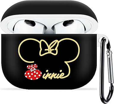 Amazon Airpods 第3世代 ケース Airpods 3 ケース おしゃれ かわいい キャラクター アニメ ディズニー ミニー パターン 韓国 人気 御洒落 オシャレ カップル お揃い エアーポッズ ケース Tpu エアポッツ ケース 落下防止 衝撃吸収 全面保護 カラビナ付き 紛失防止 Airpod