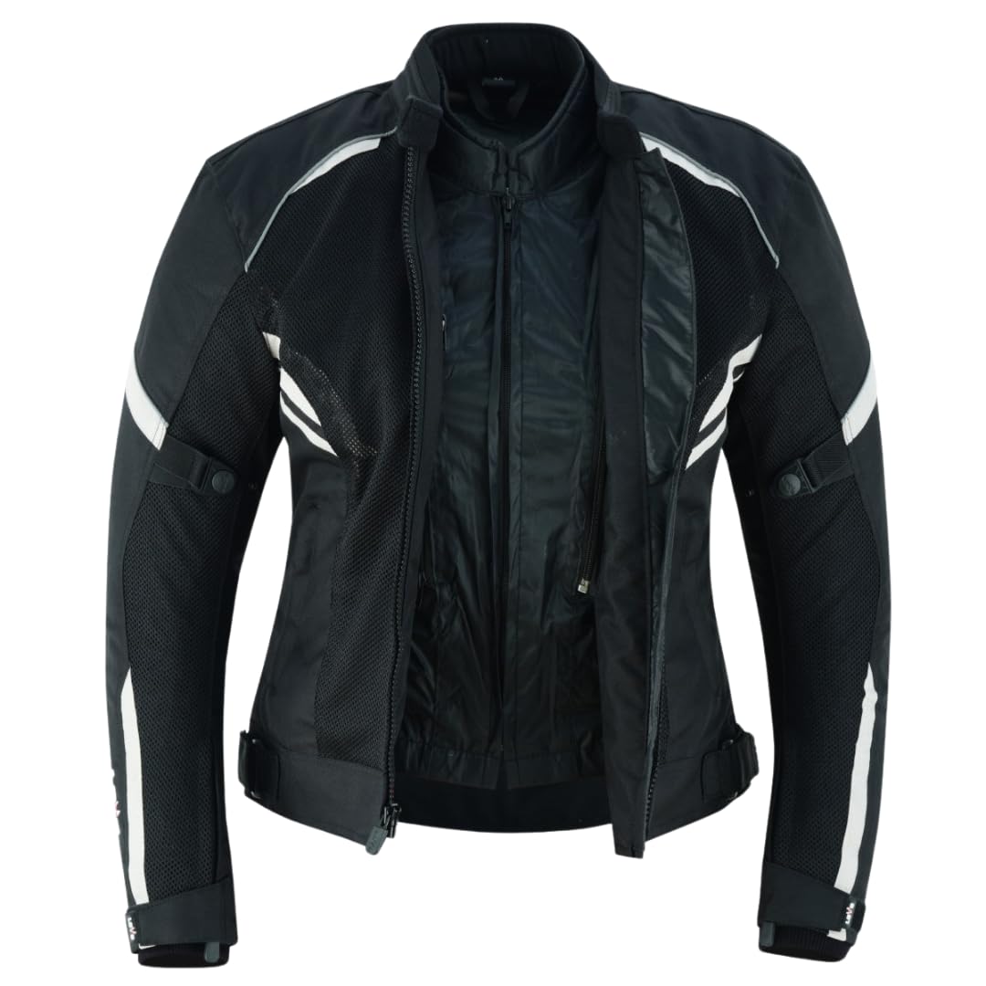 LOVO Chaqueta perforada tricapa de verano para moto Mujer