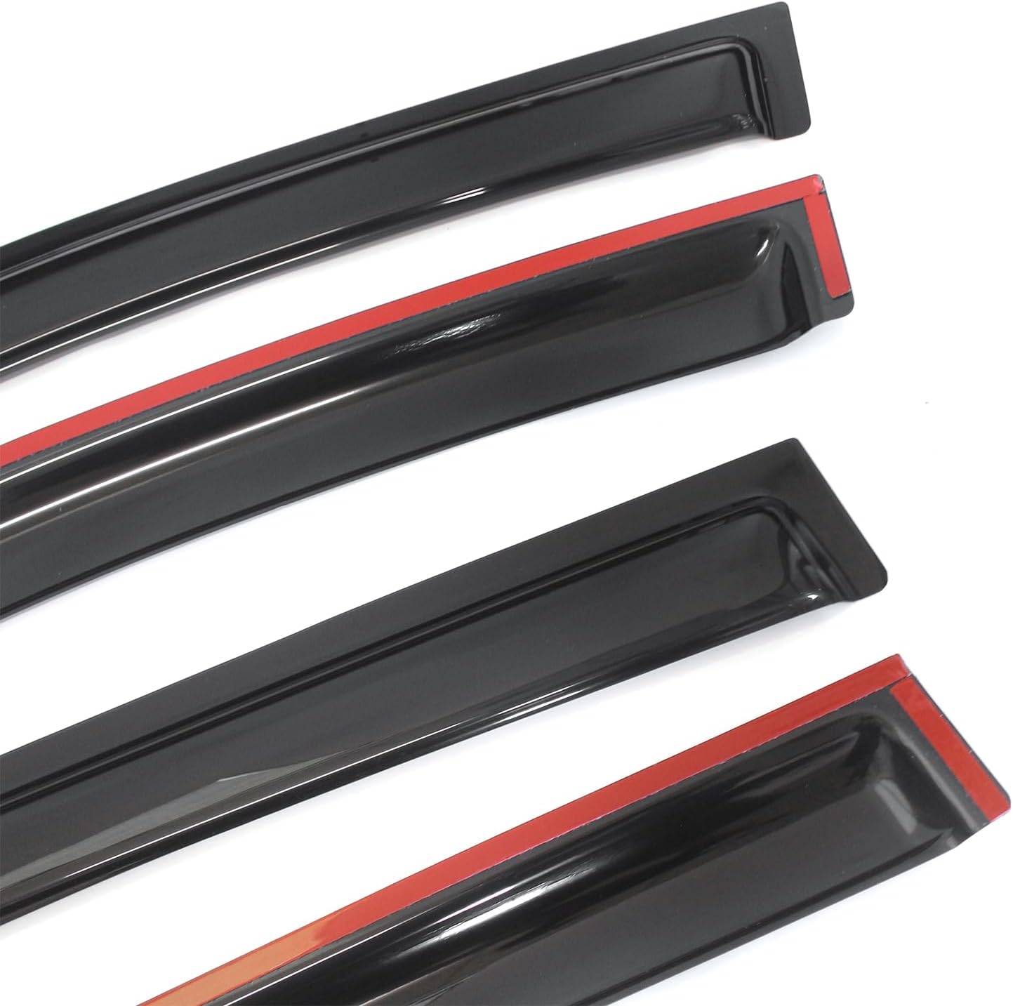 Window Visor Compatible with 2012-2014 Toyota Camry, Acrylic Unpainted Black Sun Rain Shade Guard Wind Vent Air Deflector by IKON MOTORSPORTS, 2013
