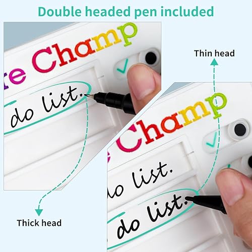 Miniatura 10 de Tabla de tareas para niños, varios niños, 2 tablas de lista de tareas pendientes (lista de tareas pendientes, 2 unidades)