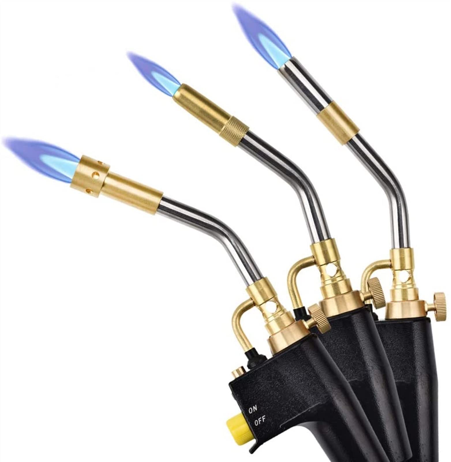 Buy Welding Torch Torch Burner Propane P Torch with 3 Nozzles Brazing