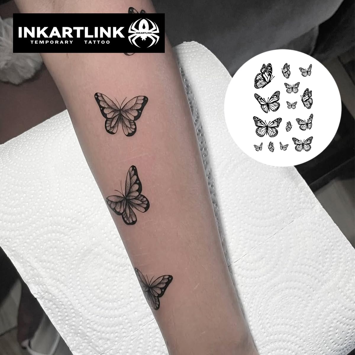 Amazon.co.jp: INKARTLINK ジャグア タトゥーシール 2枚セット 2週間