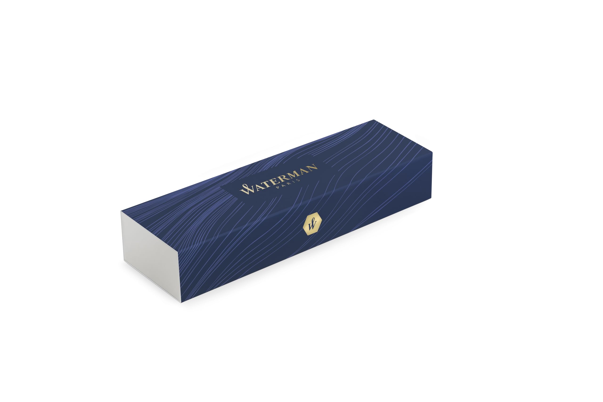 Waterman Penna stilografica Allure Premium in metallo | Lacca rossa con finiture cromate | Pennino fine | Inchiostro nero | Confezione regalo