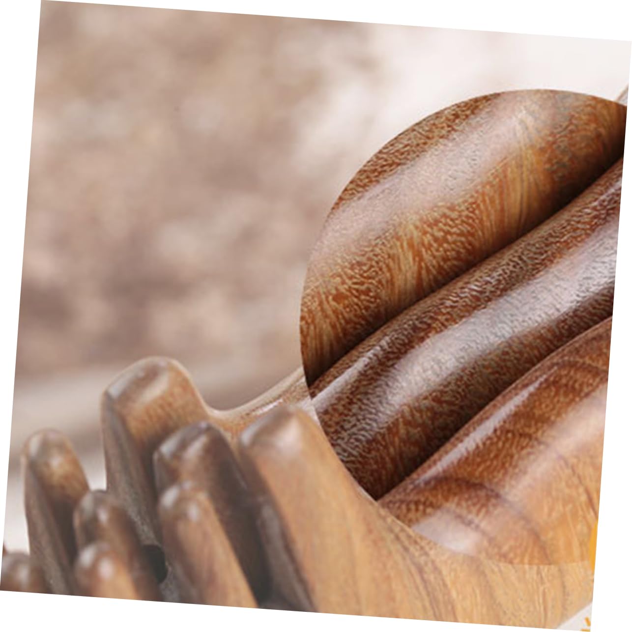 MAGICLULU 3 Stück Naturholzkamm Haarkamm Friseurwerkzeug Antistatischer Kamm Breitzinkiger Kamm