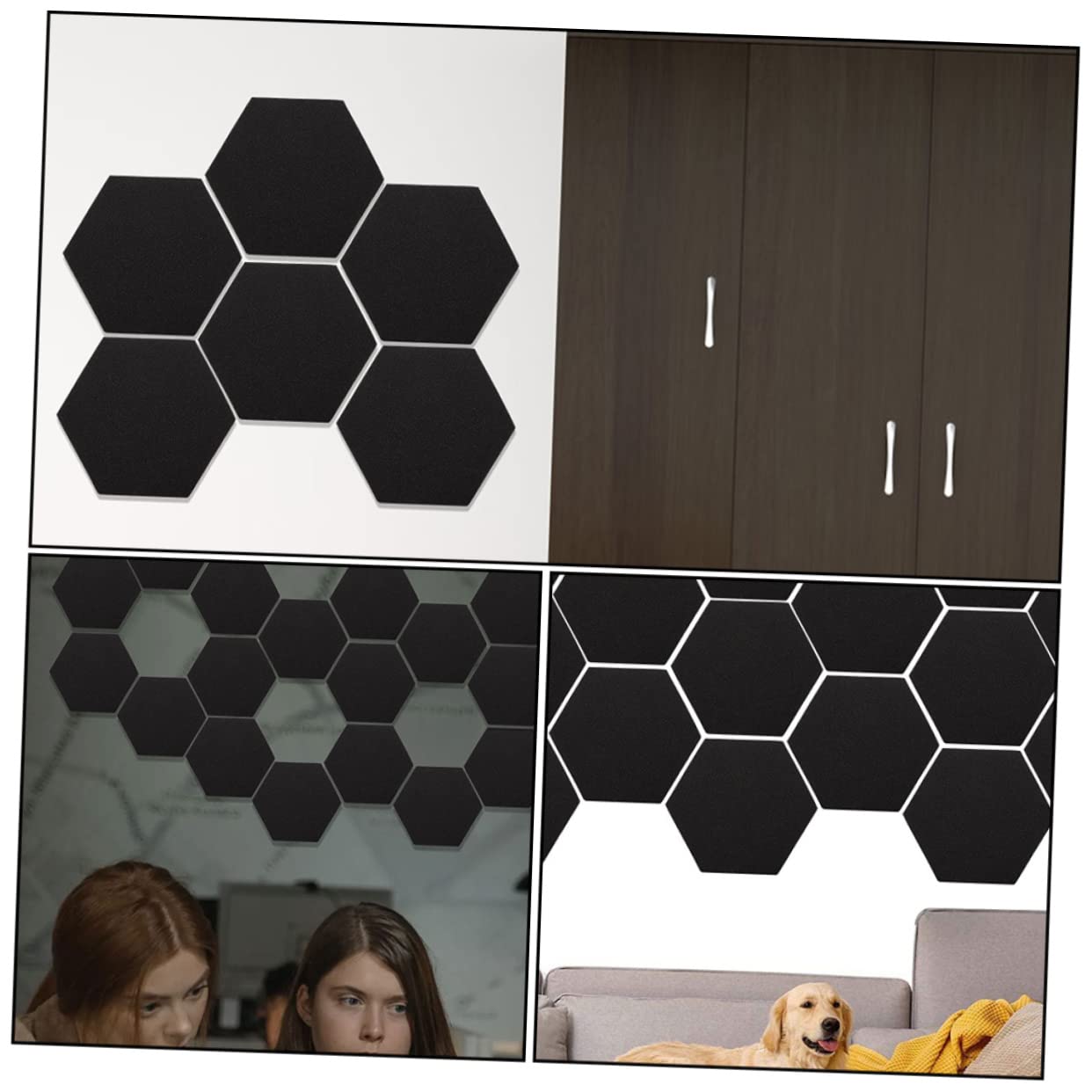 Levemolo Paneles Acústicos Hexagonales de Poliuretano Ignífugo para Paredes y Estudios de Grabación