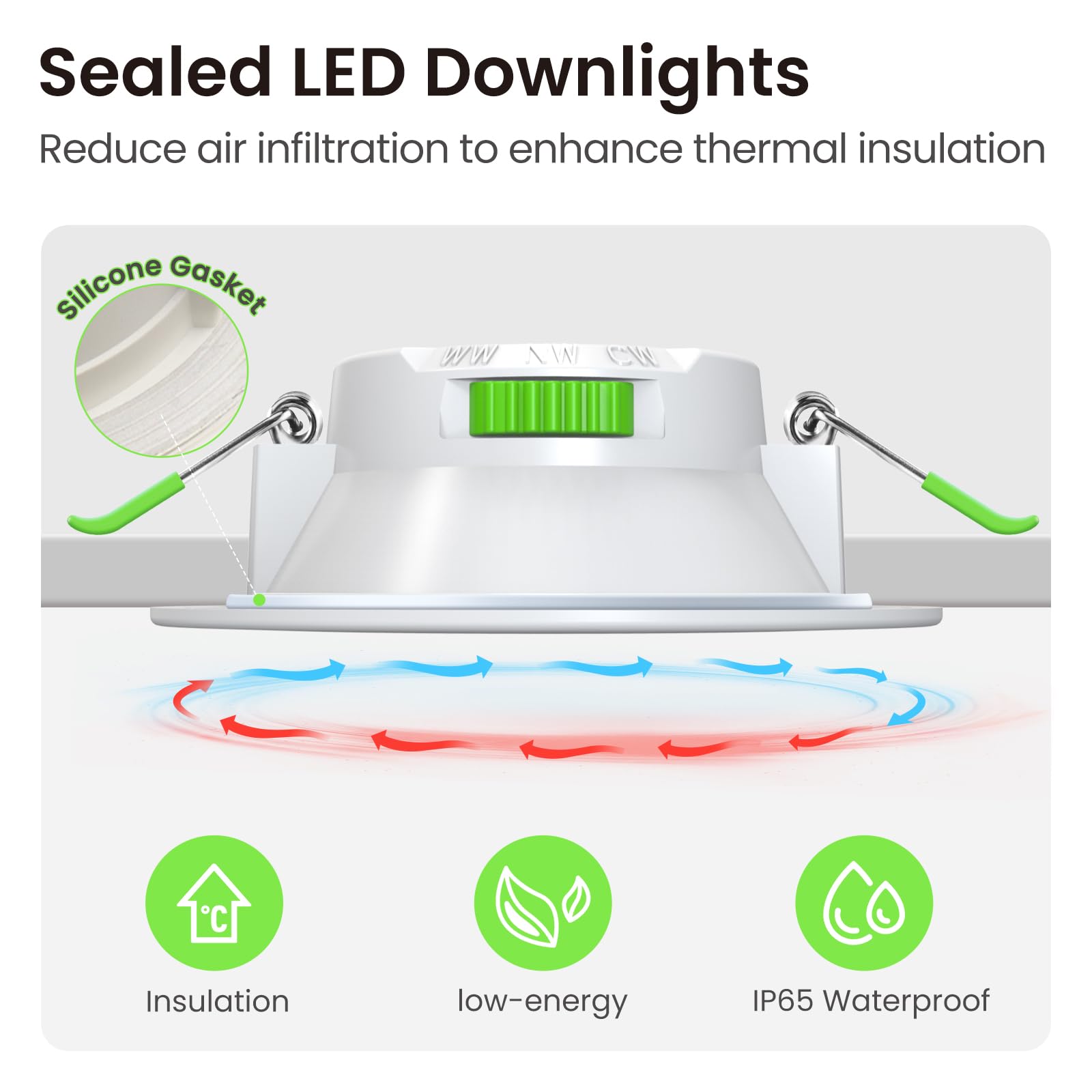 ALUSSO LIGHTING Faretto LED da Incasso, 7W Dimmerabile, Bianco Caldo 3000K/Bianco Neutro 4000K/Bianco Freddo 6500K Regolabile, Faretto LED Extra Piatto 29mm, Faretto da Bagno IP65, Bianco Set di 12