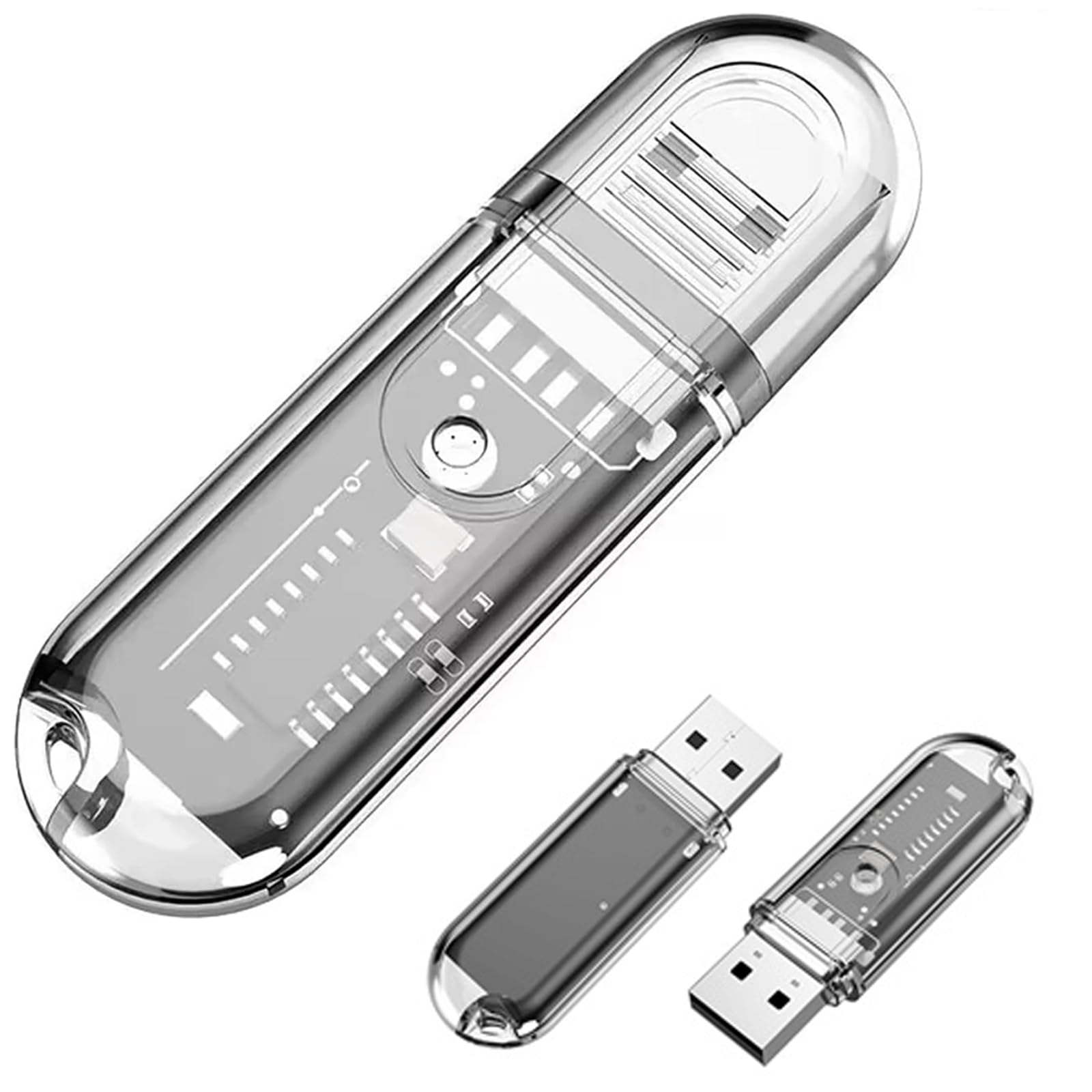 Khazna Wireless Bluetooth Car Audio Adapter, Mini Portable Music Receiver for Car, Headphones, and Home Stereo, No Charging Required