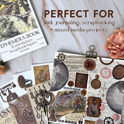 image for Fayware 411 Vintage Washi Stickers & 20 Scrapbook Papers Ephemera for 