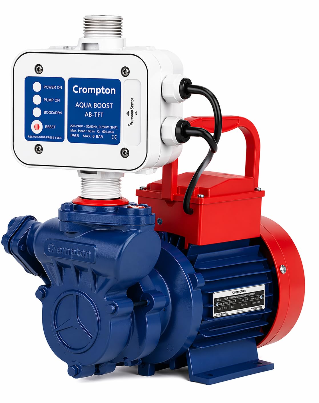 Crompton 1HP High Pressure Booster Pump with Crompton Automatic Pressure Controller| Suitable for Upto 3-4 Bathrooms, Kitchens| 12 Months Manufacturers Warranty| New Launch-image-17