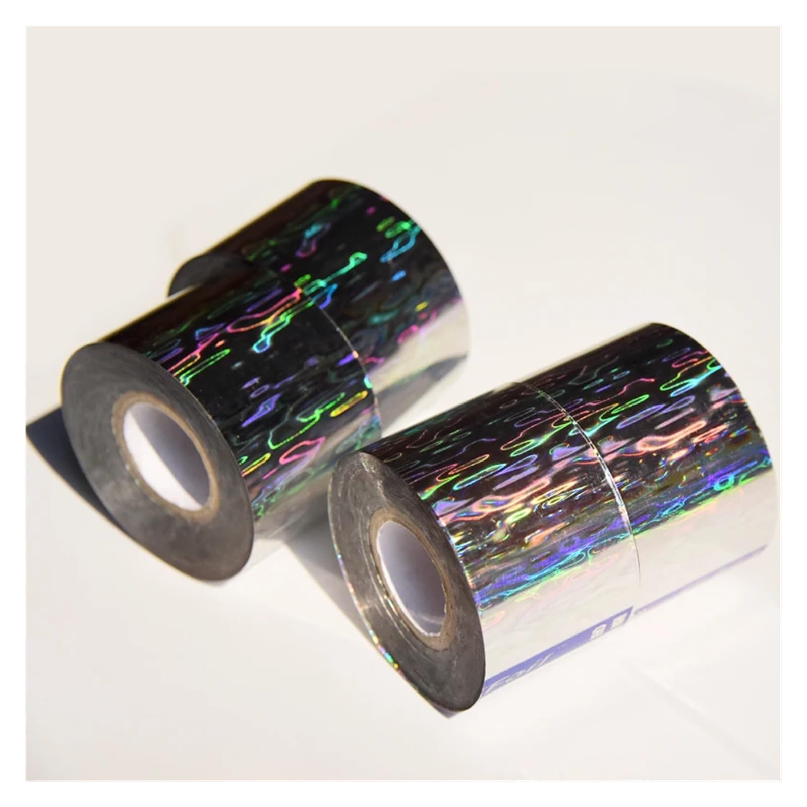 120m Water Ripple Foils Olografico Nail Art Transfer Foil Adesivo Argento Hot Stamping Foil for Esca Da Pesca Fai Da Te Strumento for Unghie Motivi Decorativi