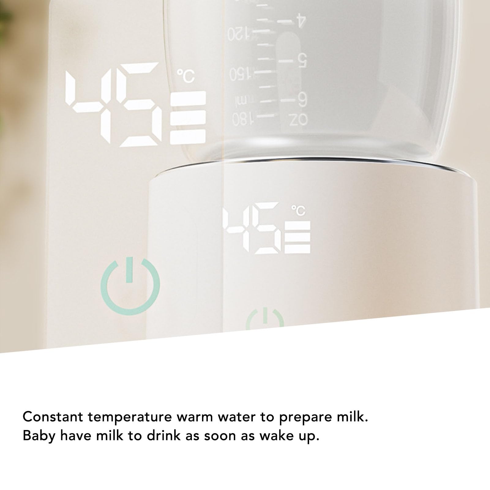 Calientabiberones Portátil, Calientabiberones De Viaje Recargable De Calentamiento Rápido Control De Temperatura De 3 Niveles Calientabiberones Inalámbrico Con 6 Adaptadores