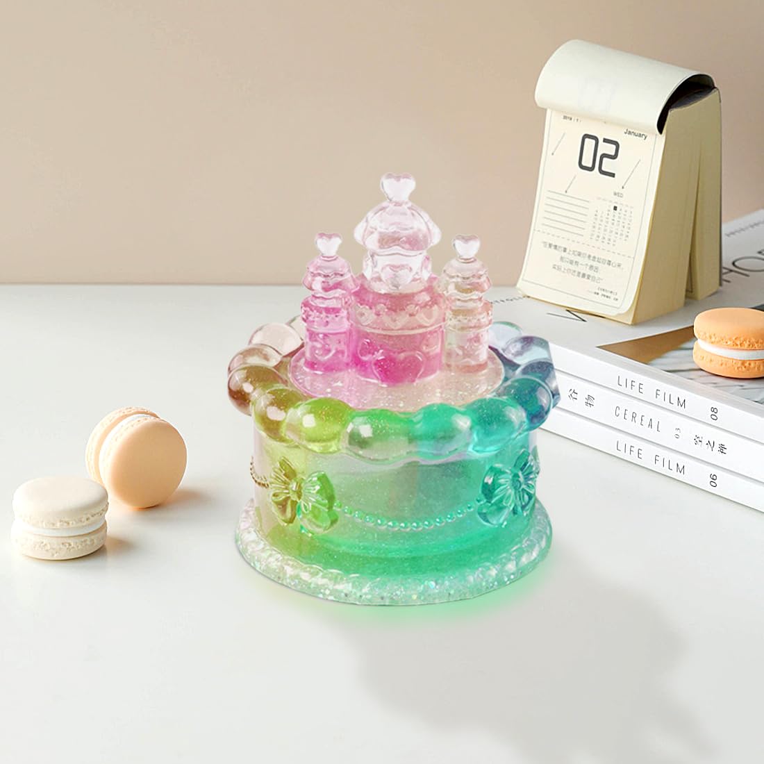 Voyyphixa Stampi per Resina Epossidica Rettangolare Stampi in Silicone per Resina Scatola di Immagazzinaggio Stampo Portaoggetti Colata Fai da Te Domino Vaso Portagioielli (Pen Holder Resin Mold