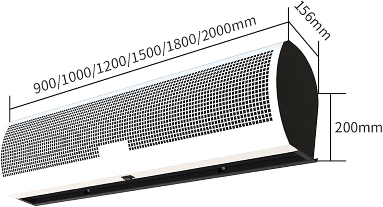 Kurtyna powietrzna ścienna Wentylator ścienny kurtynowy, wentylator przepustnicy do zastosowań wewnętrznych o bardzo dużej mocy(1200MM)