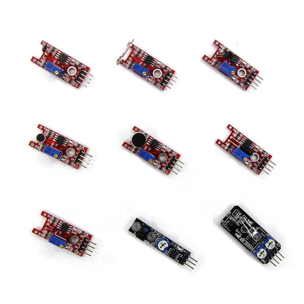 Kit moduli sensore 45 in 1 con tutorial, kit per principianti sensore elettronico compatibile con Arduino