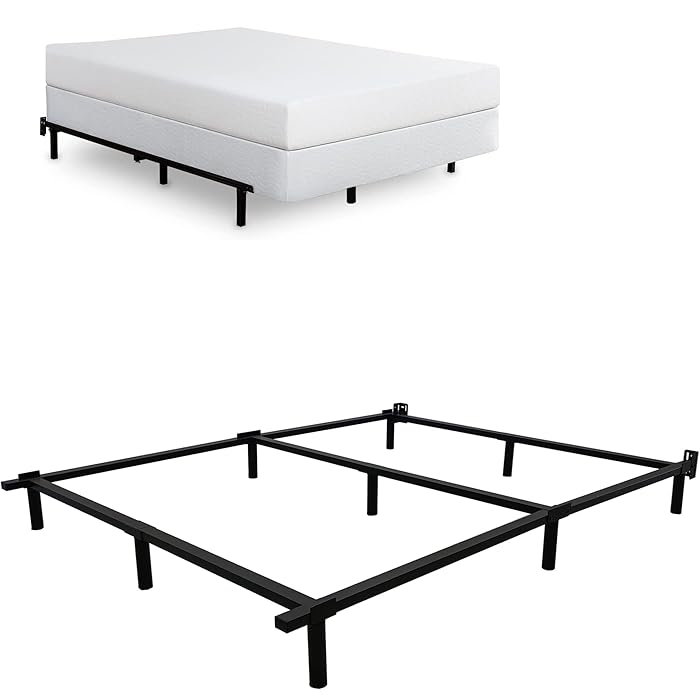 Buy Mombinus Metal King Bed Frame Easy to AssemblyHeavy Duty 7 Inch King Platform Frame9Leg