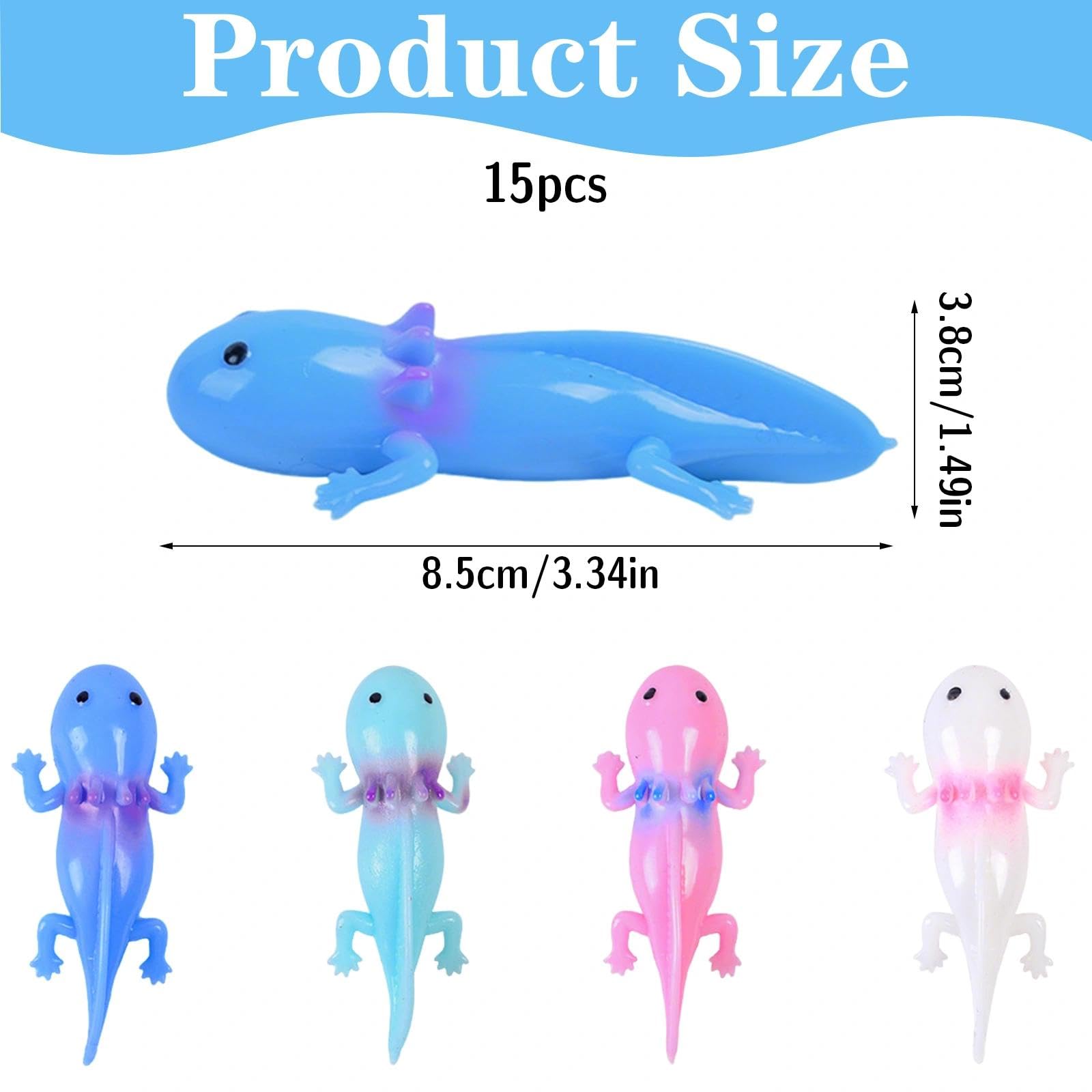 15 Pezzi Salamandra Fionda Giocattoli Dita Flingshot Animali Volanti Giocattolo Gomma Elastici Stretch Regali Divertente Giocattoli Volo Regali per Bambini Feste Compleanno