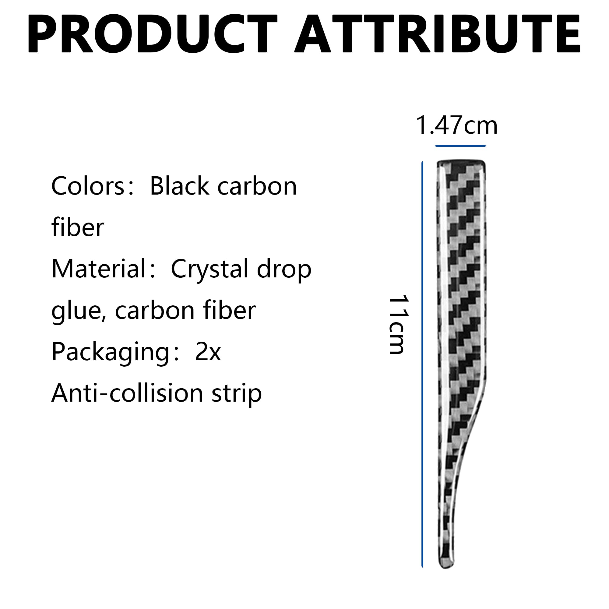 Autocollants Anti-Choc Fibre Carbone Pour Rétroviseurs - Lot De 2 - Protection Et Déco Voiture