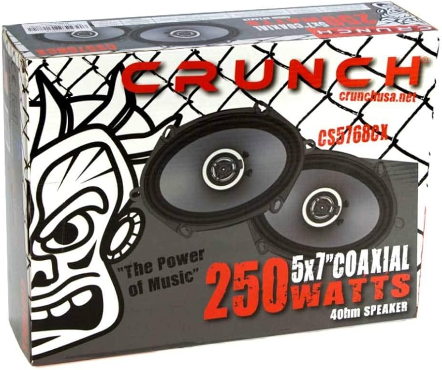 Amazon.com: Crunch CS-5768CX 2 Pack 250 Watts Full Range 2-Way 4 Amazon.com: Crunch CS-5768CX 2 Pack 250 Watts Full Range 2-Way 4