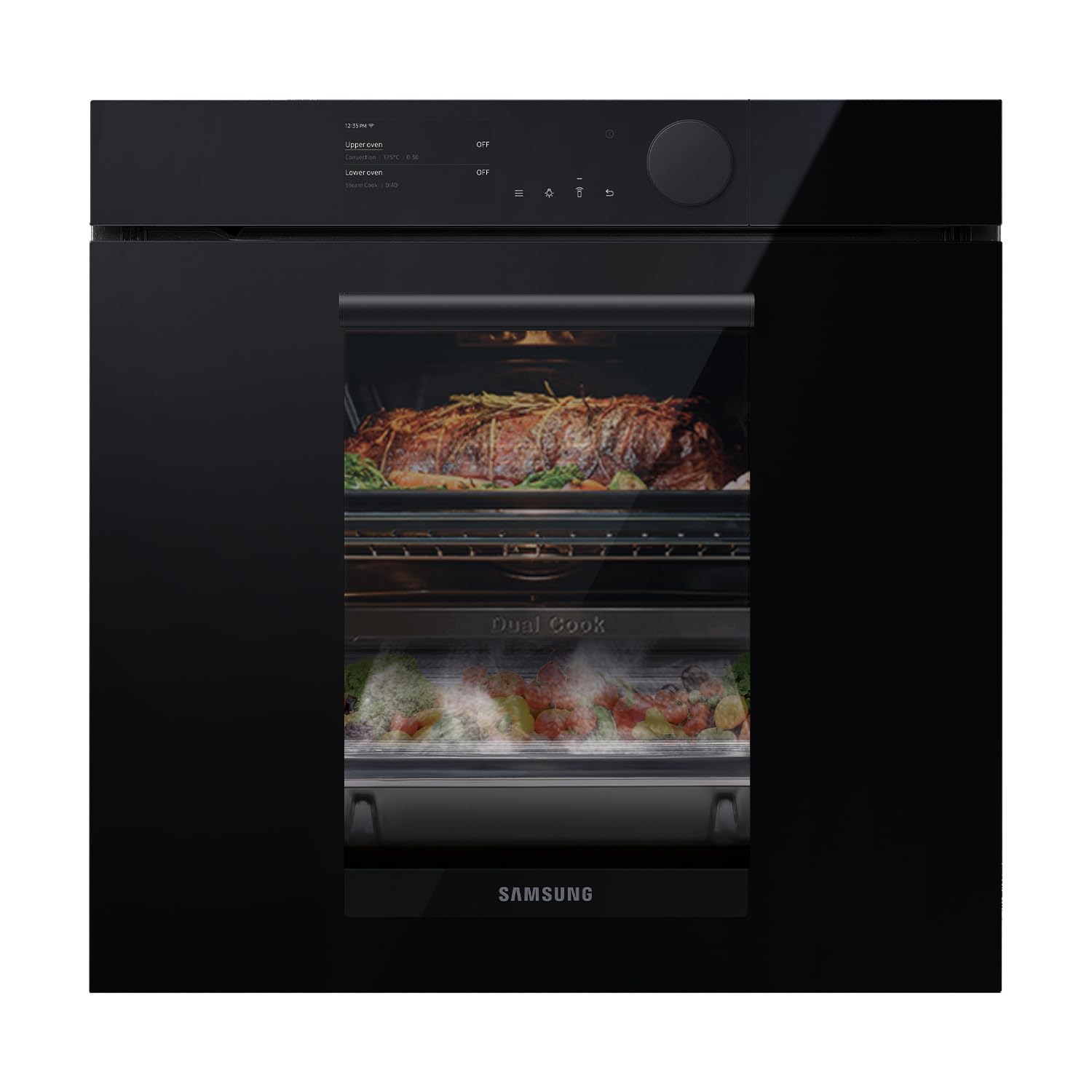 SAMSUNG NV75T8549RK FOUR ÉLECTRIQUE SMART 75L LIGNE INFINIE LCD TACTILE DOUBLE CUISSON GUIDE TÉLESCOPIQUE