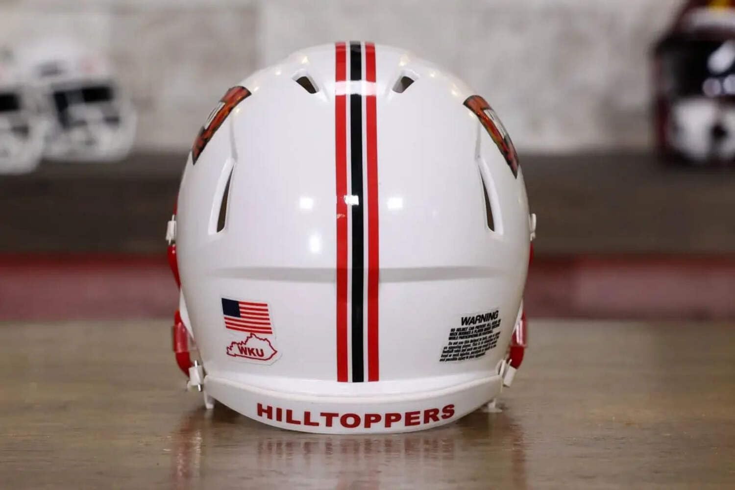 Western Kentucky Hilltoppers Red Towel Speed Mini Helmet - Green Gridiron