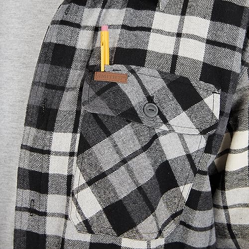 Image of Smith's Workwear Men's Sherpa-Lined Hooded Flannel Shirt-Jacket