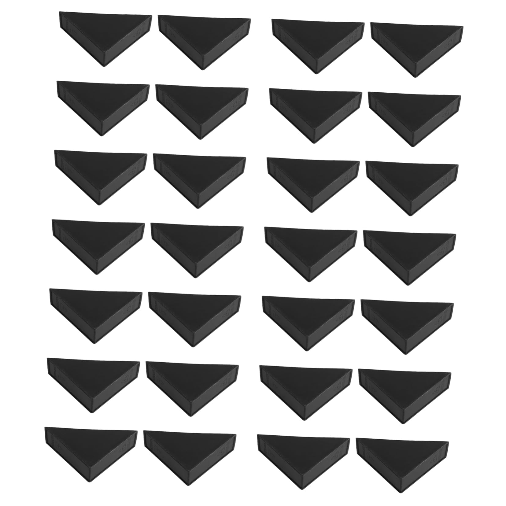 SOLUSTRE 100pcs Aluminum Corner Trims Desk Edge Protectors Decorative Corner Brackets for Photo Frames Safety Guard for Packing Moving