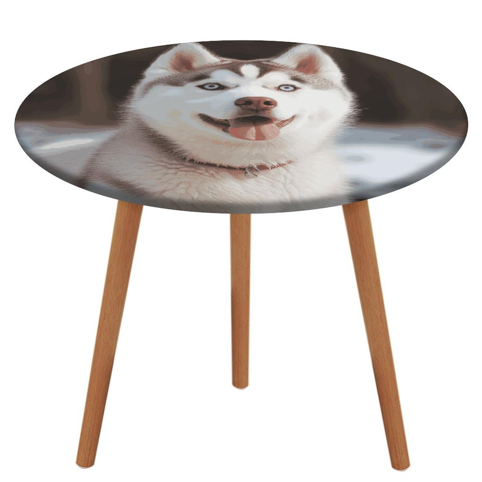 Nappe ronde ajustée pour table pliante nappe husky imperméable
