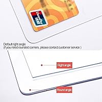 Vista 6 de Protector de mesa de plástico transparente, rollo de vinilo rectangular para uso en cocina, comedor, tapete de escritorio, tapete de cocina y piso
