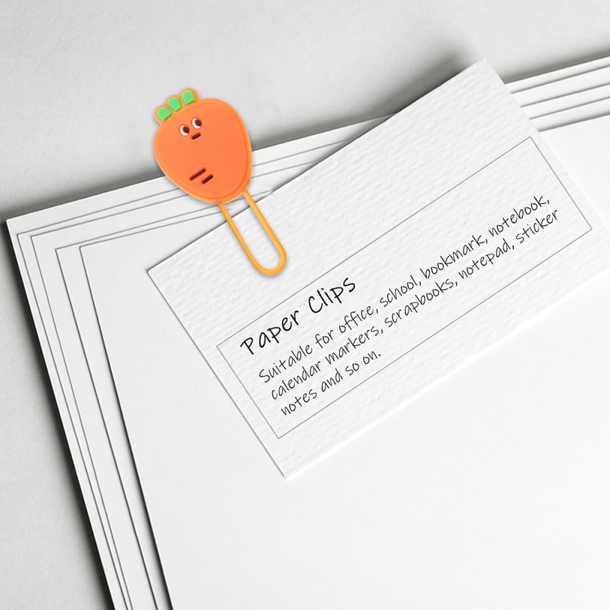 NUOBESTY 40pezzi Graffette Forma Di Frutta Clip Per Documenti Carota Accessori Ufficio e Scuola Design Creativo e Divertente Per Organizzazione Documenti