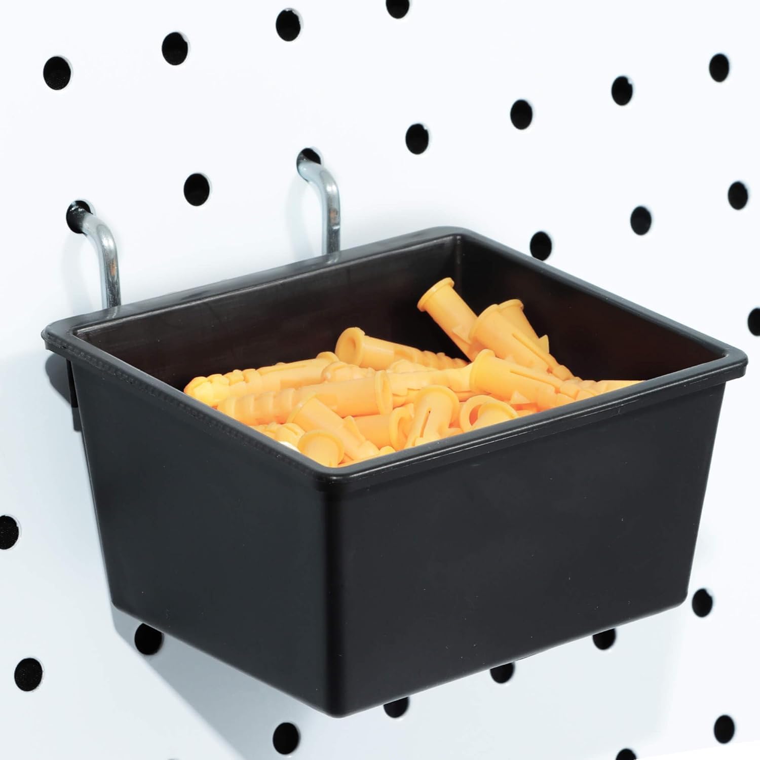 FRIMOONY Assortimento di Ganci per Pannelli Forati, per Organizzare Diversi Utensili, 110 Pezzi, di Cui 50 sono Serrature per Ganci