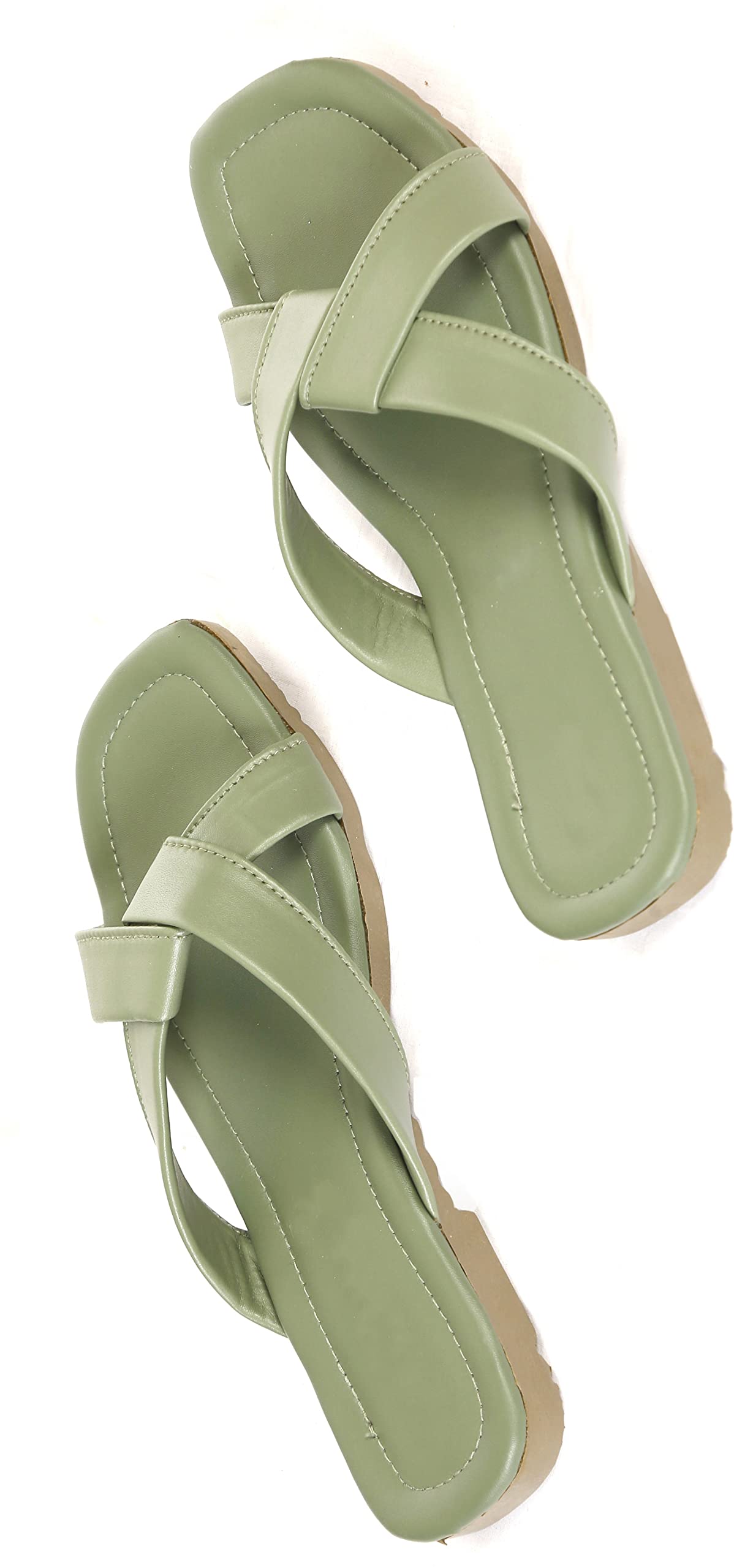 Style Stop Women Synthetic Leather Flats Slip-On - | Olive, 5| |F_001_OLIVE-5| (B0BKVYKH2B) Amazon Price History, Amazon Price Tracker