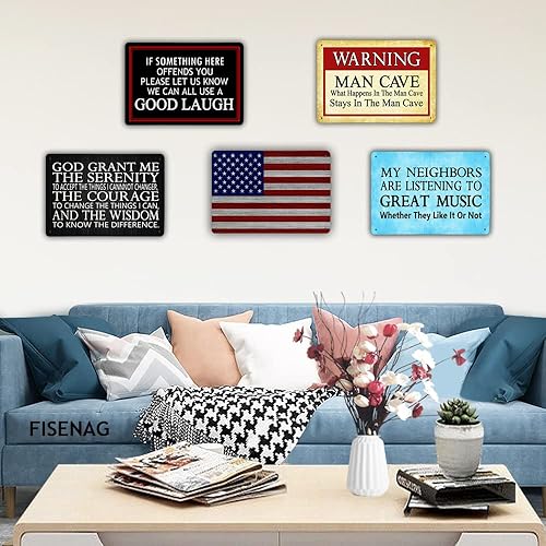 Miniatura 3 de Placa de pared con texto en inglés If Some Thing Here Offends You We Can All Use A Good Laugh